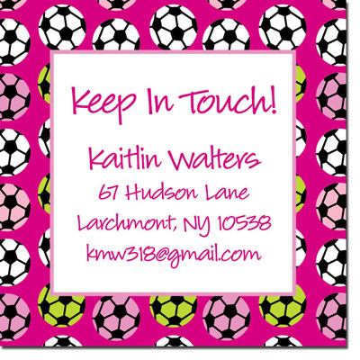 Keep In Touch Cards by iDesign - Soccer Girls (Camp)