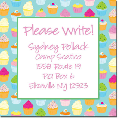 Keep In Touch Cards by iDesign - Cupcakes Turquoise (Camp)