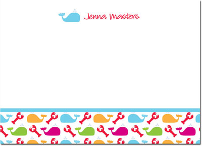 Note Cards by iDesign - Whales & Lobsters (Camp) Note Cards by iDesign - Whales & Lobsters (Camp)