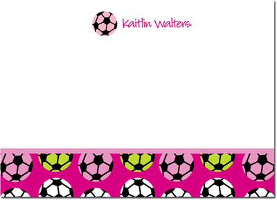 Note Cards by iDesign - Soccer Girls (Camp)