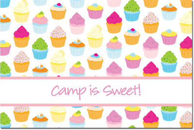 Postcards by iDesign - Cupcakes White (Camp)