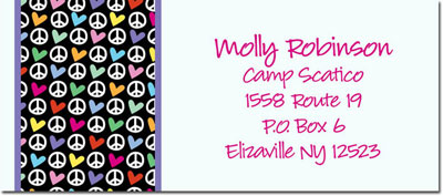 Address Labels by iDesign - Peace & Love Rainbow (Camp)