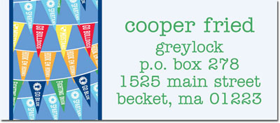 Address Labels by iDesign - Pennants (Camp)