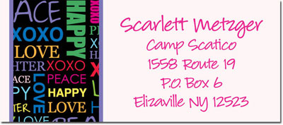 Address Labels by iDesign - Cool Type Black (Camp) Address Labels by iDesign - Cool Type Black (Camp)