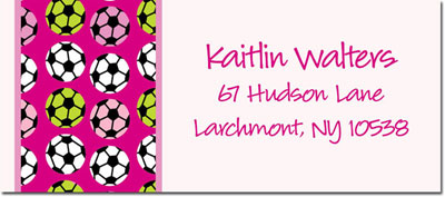 Address Labels by iDesign - Soccer Girls (Camp)