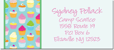 Address Labels by iDesign - Cupcakes Turquoise (Camp) Address Labels by iDesign - Cupcakes Turquoise (Camp)