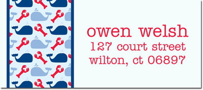 Address Labels by iDesign - Whales & Lobsters Nautical (Camp) Address Labels by iDesign - Whales & Lobsters Nautical (Camp)