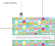 Postcards by iDesign - Cupcakes Turquoise (Camp)