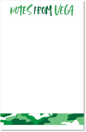 Camp Notepads by iDesign - Notes From with Camo Camp Notepads by iDesign - Notes From with Camo