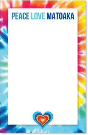 Camp Notepads by iDesign - Peace Love Camp Name