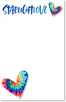 Camp Notepads by iDesign - Tie Dye Hearts