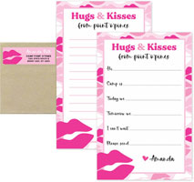 Camp Notepad & Label Sets by iDesign (Hugs And Kisses Lips)