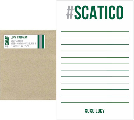 Camp Notepad & Label Sets by iDesign (#Camp Name) Camp Notepad & Label Sets by iDesign (#Camp Name)