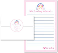 Camp Notepad & Label Sets by Three Bees (Watercolor Rainbow)
