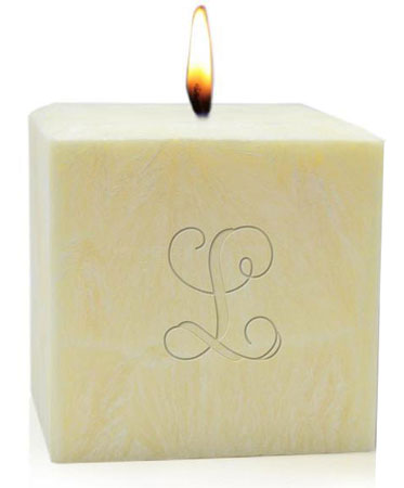 Personalized Candles - Single Initial Palm Wax Personalized Candles - Single Initial Palm Wax