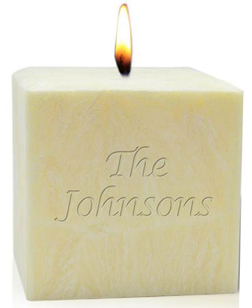 Personalized Candles - Name Or Phrase Palm Wax