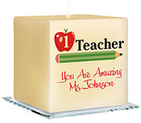 Best Teacher Personalized Candles by Embossed Graphics