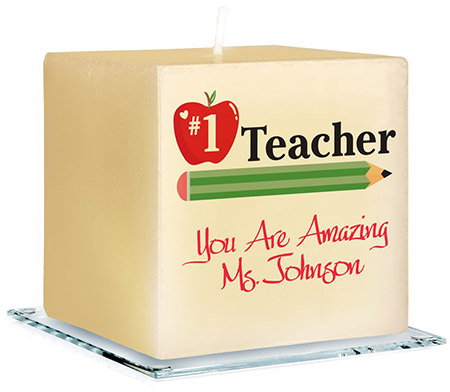 Best Teacher Personalized Candles by Embossed Graphics