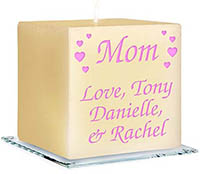 Mom Personalized Candles by Embossed Graphics