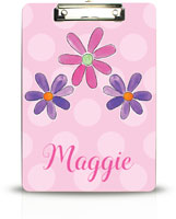 Personalized Clipboards by Kelly Hughes Designs (Flower Power)