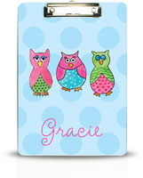 Personalized Clipboards by Kelly Hughes Designs (What A Hoot)
