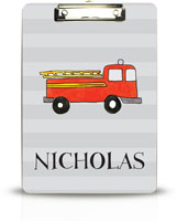 Personalized Clipboards by Kelly Hughes Designs (Fire Truck)