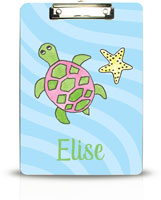 Personalized Clipboards by Kelly Hughes Designs (Sea Turtle)