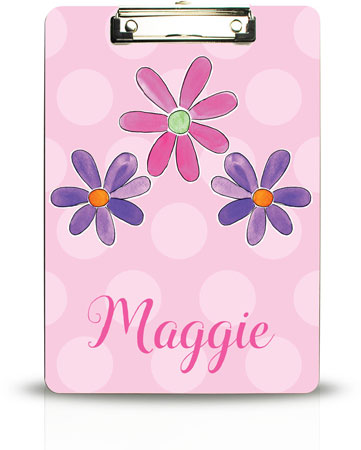 Personalized Clipboards by Kelly Hughes Designs (Flower Power)