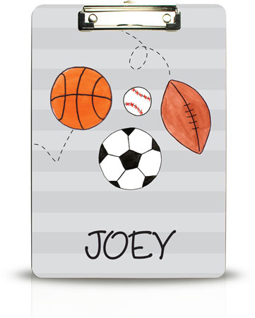 Personalized Clipboards by Kelly Hughes Designs (Sports Fan)