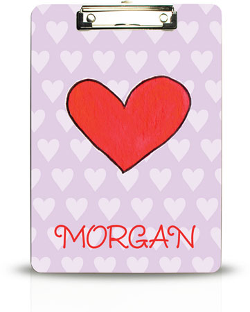 Personalized Clipboards by Kelly Hughes Designs (Happy Hearts)
