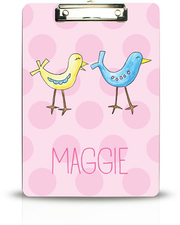 Personalized Clipboards by Kelly Hughes Designs (For The Birds)