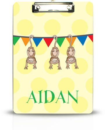 Personalized Clipboards by Kelly Hughes Designs (Zoo Friends)