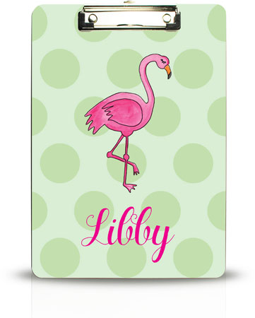Personalized Clipboards by Kelly Hughes Designs (Flamingo Fun)