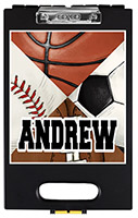 Personalized Clipboard Case - Square Sports
