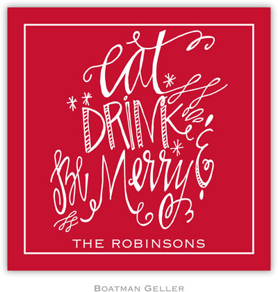 Personalized Hardbacked Coasters by Boatman Geller (Eat Drink Be Merry) Personalized Hardbacked Coasters by Boatman Geller (Eat Drink Be Merry)