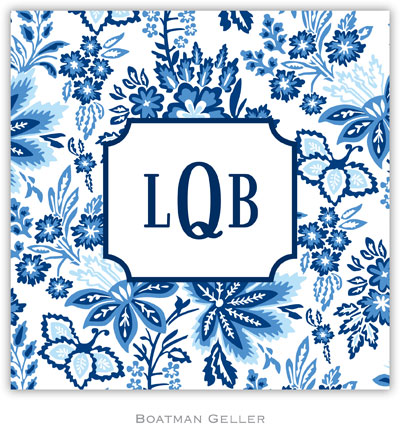 Personalized Coasters by Boatman Geller (Classic Floral Blue) Personalized Coasters by Boatman Geller (Classic Floral Blue)