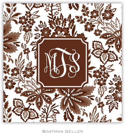 Personalized Coasters by Boatman Geller (Classic Floral Brown Preset) Personalized Coasters by Boatman Geller (Classic Floral Brown Preset)