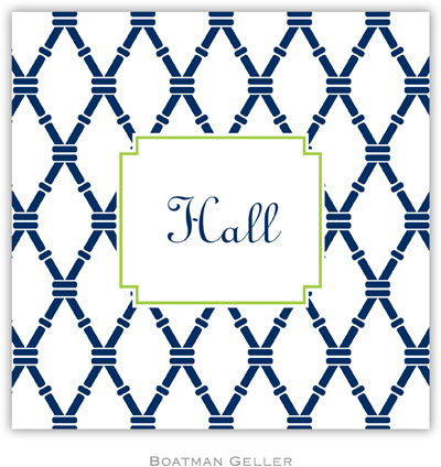 Personalized Coasters by Boatman Geller (Bamboo Navy & Green) Personalized Coasters by Boatman Geller (Bamboo Navy & Green)