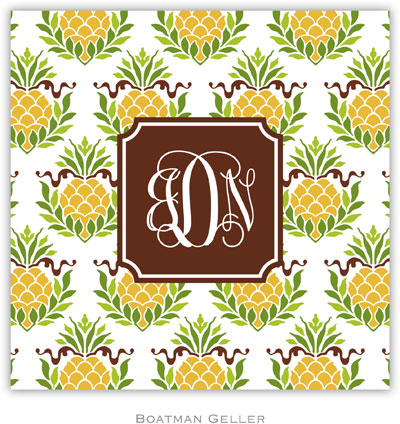 Personalized Coasters by Boatman Geller (Pineapple Repeat Preset)