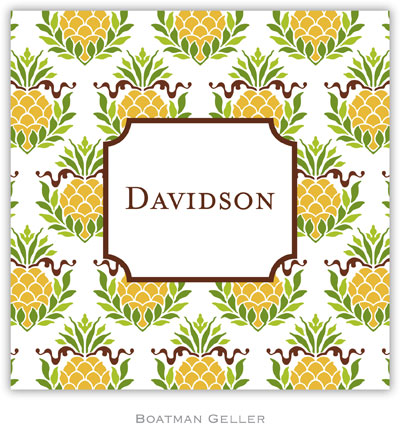 Personalized Coasters by Boatman Geller (Pineapple Repeat) Personalized Coasters by Boatman Geller (Pineapple Repeat)
