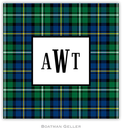 Personalized Coasters by Boatman Geller (Black Watch Plaid) Personalized Coasters by Boatman Geller (Black Watch Plaid)