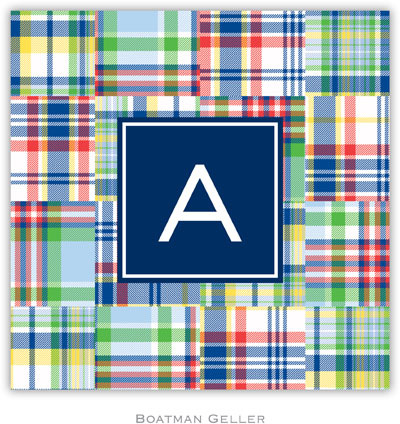 Personalized Coasters by Boatman Geller (Madras Patch Blue Preset) Personalized Coasters by Boatman Geller (Madras Patch Blue Preset)