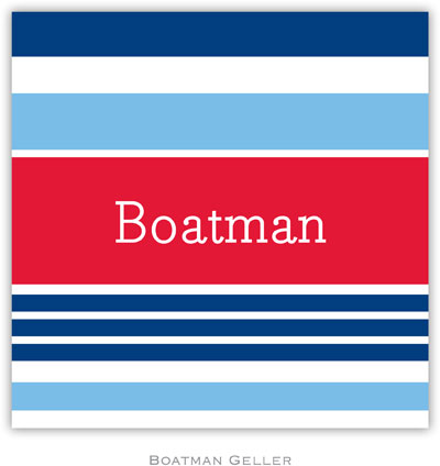 Personalized Coasters by Boatman Geller (Espadrille Nautical)