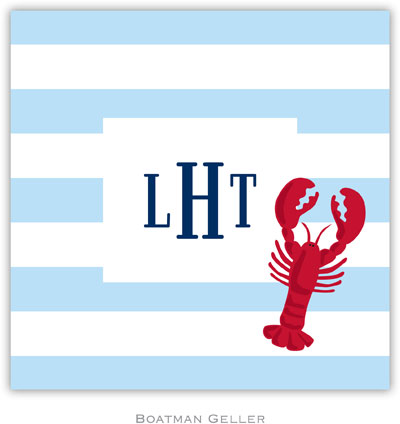 Personalized Coasters by Boatman Geller (Stripe Lobster) Personalized Coasters by Boatman Geller (Stripe Lobster)