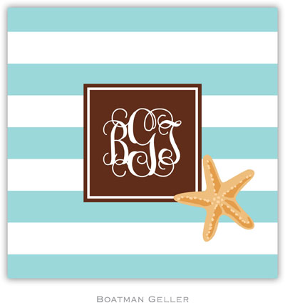 Personalized Coasters by Boatman Geller (Stripe Starfish Preset) Personalized Coasters by Boatman Geller (Stripe Starfish Preset)
