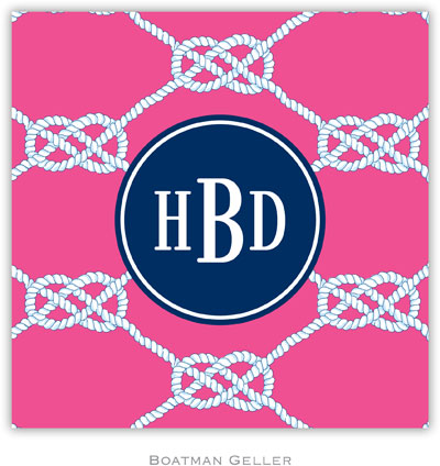 Personalized Coasters by Boatman Geller (Nautical Knot Raspberry Preset) Personalized Coasters by Boatman Geller (Nautical Knot Raspberry Preset)