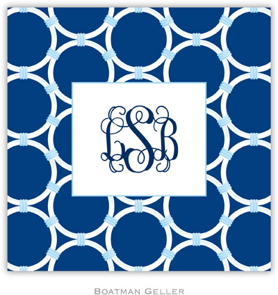 Personalized Coasters by Boatman Geller (Bamboo Rings Navy) Personalized Coasters by Boatman Geller (Bamboo Rings Navy)