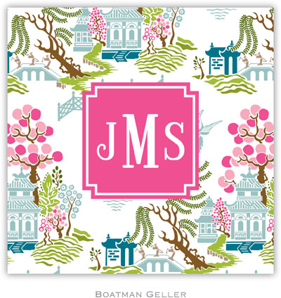 Personalized Coasters by Boatman Geller (Chinoiserie Spring Preset)