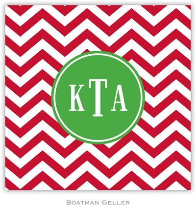 Personalized Coasters by Boatman Geller (Chevron Red Preset) Personalized Coasters by Boatman Geller (Chevron Red Preset)