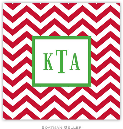 Personalized Coasters by Boatman Geller (Chevron Red) Personalized Coasters by Boatman Geller (Chevron Red)